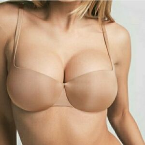 SKIMS Ultimate Push-Up Balconette Bra   Color: Clay  Size: 38B